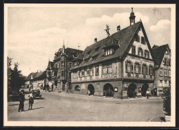 AK Haslach Im Kinzigtal, Strassenpartie Am Rathaus  - Haslach