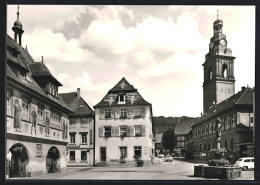 AK Haslach Im Kinzigtal, Strassenpartie Am Rathaus Mit Brunnen  - Haslach