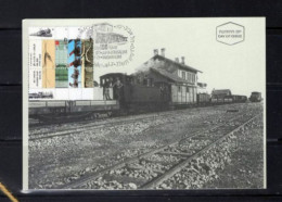 ISRAEL RAILWAY JAFFA JERUSALEM WADI SURAR STATION 1917 - Cartes-maximum