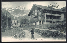 AK Saxeten B. Interlaken, Hotel Pension Alpenrose  - Interlaken