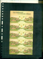 LUXEMBOURG CHATEAUX DE LA VALLEE DE L'EISCH 1 MINI-FEUILLE DE 10 TIMBRES ADHESIFS  NEUF A PARTIR DE 2,50 EUROS - Unused Stamps