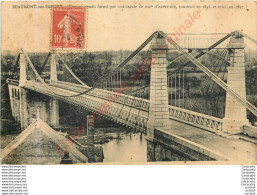 72.  BEAUMONT SUR SARTHE .  Pont Suspendu  . - Beaumont Sur Sarthe