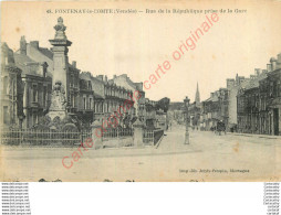 85.  FONTENAY Le COMTE .  Rue De La République Prise De La Gare . - Fontenay Le Comte