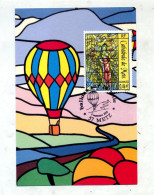 Carte  Cachet Metz Ballon Sur La Ville - Commemorative Postmarks