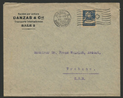 01428**SWITZERLAND*SCHWEIZ*HELVETIA*BASEL*DANZAS&CIE*COVER*PERFIN*PERFORE*1932 - Perfins