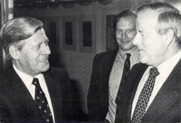CPA Politiker, Bundekanzler Helmut Schmidt, Wahlkandidat Wilhelm Varnholt - Figuren