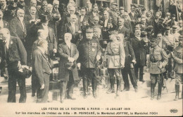 CPA - 75 - Paris - Les Fêtes De La Victoire à Paris Le 13 Juillet 1919 - Hôtel De Ville - Poincaré-Joffre-Foch - Personaggi