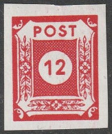 SBZ- Ost- Sachsen: 1945, Mi. Nr. 46 A,  Freimarke: 12 Pfg. Ziffernserie In Kreis.    **/MNH - Nuovi