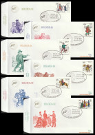 België 1982 - Mi:2123/2128, Yv:2071/2076, OBP:2071/2076, Fdc - O - Belgica 82  - 1981-1990