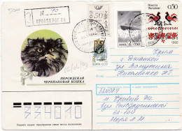 37900# UKRAINE LETTRE RECOMMANDE Obl KRYVYI DNEPROPIETROSKAYA 1993 Pour DJANKOÏ CRIMEE OUKRAÏNA - Ukraine