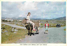 Irlande - Irish Colleen With Donkey And Turf Baskets - Anes - Femme - Enfants - CPM - Voir Scans Recto-Verso - Otros