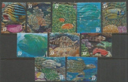 USA 2004 Pacific Coral Reef - SC.# 3831 A/J - Cpl 10v Set From Souvenir Sheet - Used - Usati