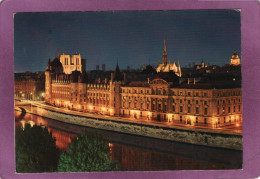 75 PARIS LA NUIT  L'Ile De La Cité La Conciergerie Notre Dame Et La Sainte Chapelle - Paris By Night