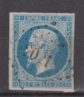 France N° 14 Oblitéré Pc 2021 (38) Molinge - 1853-1860 Napoleon III