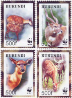 145225 MNH BURUNDI 2004 WWF. ANTILOPES - Ongebruikt