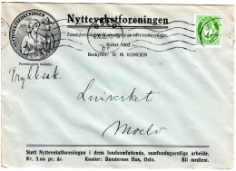 Norwegen 1935, 7 öre Auf Nyttevekstforeningen Firmen Drucksache Brief V. Oslo - Covers & Documents