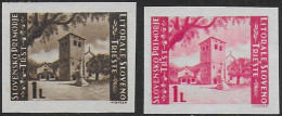 1946 Litorale Sloveno San Giusto 2v. Imp. MNH Sassone N. 60A/60B - Autres & Non Classés