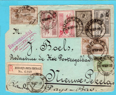 ROMANIA Front Of A R Cover 1905 Bucuresti To Netherlands - Briefe U. Dokumente