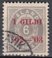 IS005CB – ISLANDE – ICELAND – 1902 – NUMERAL VALUE OVERPRINTED - PERF. 14X13,5 - SG # 71 USED 12 € - Used Stamps