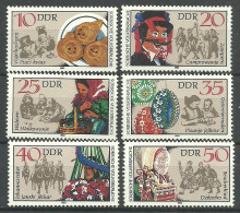 Germany, Democratic Republic (DDR) 1982 Mi 2716-2721 MNH  (ZE5 DDR2716-2721) - Horses