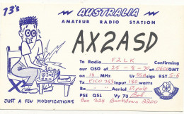 R 641 / CARTE RADIO AMATEURS  AUSTRALIA  AX2ASD - Amateurfunk