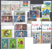 LIECHTENSTEIN  Aus Jahrgang 2002, Postfrisch **, 11283-1303, Nominale - Unused Stamps