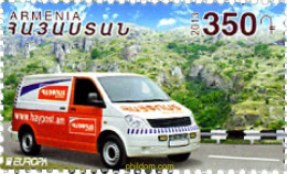 312537 MNH ARMENIA 2013 EUROPA CEPT 2013 - VEHICULOS POSTALES - Armenia