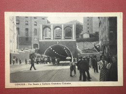 Cartolina - Genova - Via Dante E Galleria Cristoforo Colombo - 1938 - Genova (Genoa)