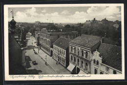 AK Hamburg-Harburg, Blick In Die Eisenbahnstrasse Aus Der Vogelschau  - Harburg