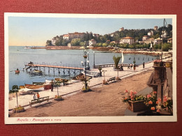 Cartolina - Rapallo ( Genova ) - Passeggiata A Mare - 1932 - Genova (Genoa)