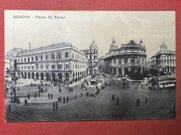 Cartolina - Genova - Piazza De Ferrari -  1923 - Genova (Genoa)