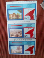 3 Phonecards Used Rare - Syria