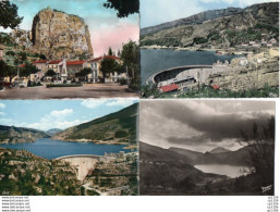 3V11Ch   Lot De 4 Cpsm 04 Castellane Saint André Barrage Lac De Castillon - Castellane