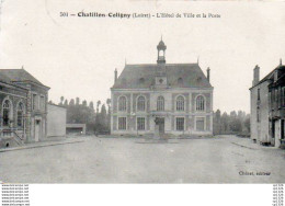 3V3Fq   45 Chatillon Coligny Mairie Et La Poste - Chatillon Coligny