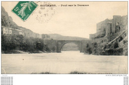 55Nja   04 Sisteron Pont Sur La Durance (vue Pas Courante) - Sisteron