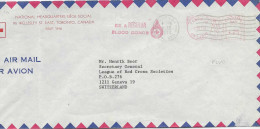 Ema Pitney Bowes - Don Du Sang - Lettre De Toronto Pour La Suisse - Lettres & Documents