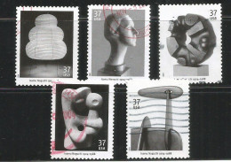 USA 2003 Isamu Noguchi Sculptor SC.# 3857/61 Cpl 5v Set Used - Many VFU!!!! - Usati