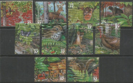 USA 2005 North East Deciduous Forest Nature Preservation SC.# 3899 A/J Cpl 10v Set Used - Usados