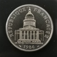 100 FRANCS PANTHEON ARGENT 1984 FDC UNC FRANCE / SCELLEE ISSUE DU COFFRET / SILVER - 100 Francs
