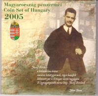 Coin Set Of Hungary 2005 - József Attila - New - Proof - 7.000 Pcs - Hungría