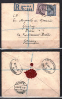 GB UK  STAMPS. REG. COVER TO GERMANY, 1929. WAX SEAL - Covers & Documents