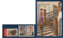 Belgique, België, **, Yv 3139 à 3141, BF93, Mi 3195 à 3198, BL87, SG 3743 à 3746, - Unused Stamps