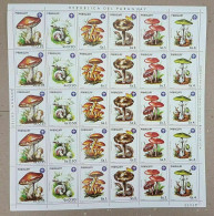 Ec126 1984 Paraguay Flora Nature Mushrooms Michel 56 Eu Big Sh Folded In 2 Mnh - Mushrooms