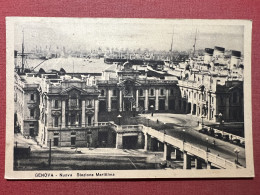 Cartolina - Genova - Nuova Stazione Marittima - 1934 - Genova (Genoa)