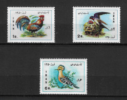 Iran 1971 MiNr. 1502 - 4 New Year (Nowruz) Birds Barn Swallow, Eurasian Hoopoe, Red Junglefowl 3v MNH**  5.50 € - Iran