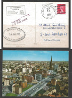 1975 Pago Pago, AS Paquebot Marking On Hamburg Postcard, British Stamp - Lettres & Documents