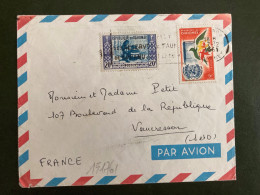 LETTRE Par Avion Pour La FRANCE TPONU 5F + POTERIE 20F OBL.MEC.7-12 1961 COTONOU - Benin – Dahomey (1960-...)