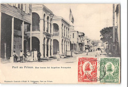 CPA Haïti Port Au Prince Rue Bonne Foi Légation Française - Haiti