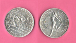 Italia 500 Lire 1987 Atletica Italy Italie Silver Athletics World Championships Commemorative - Commémoratives