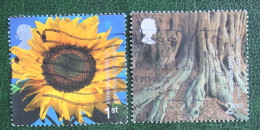 Millennium Series: Tree & Leaf (Mi 1881-1882) 2000 Used Gebruikt Oblitere ENGLAND GRANDE-BRETAGNE GB GREAT BRITAIN - Usati